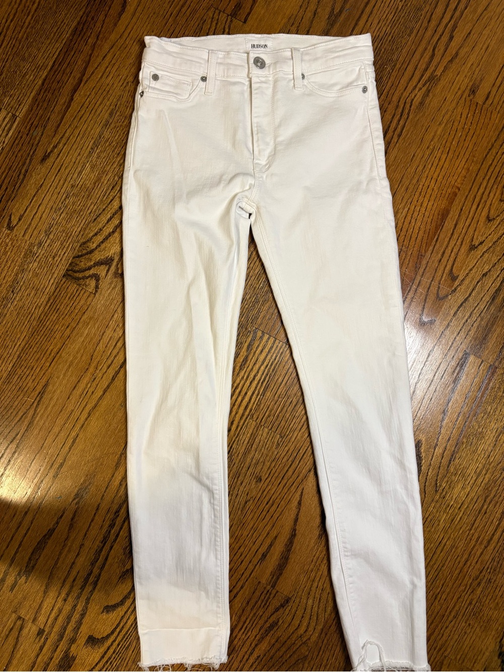 Hudson Jeans White Slim Fit Jeans